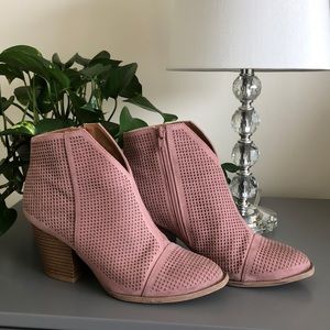 Pink Ankle Booties